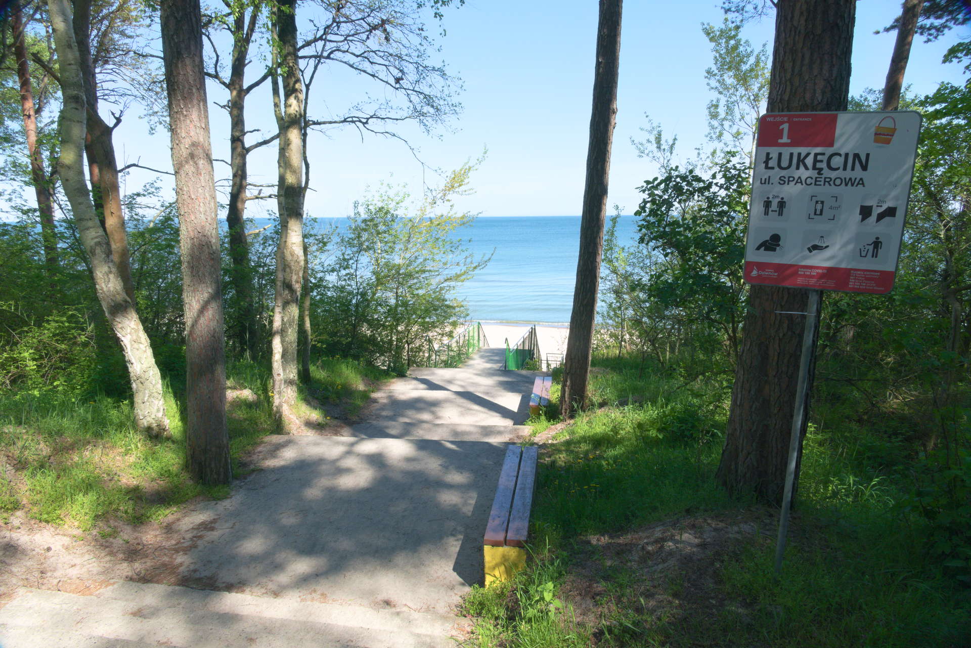 Plaża w Łukęcinie